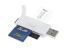 iMONO SD/MMC + miniSD + microSD/T-Flash Card Reader
