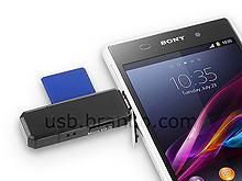 microUSB 2-in-1 OTG SD/micro SD Card Reader