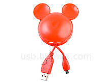 Disney Mickey USB Cable Holder with 150cm USB Cable