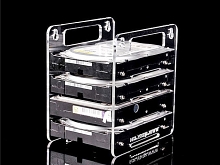 DIY Hanging Hard Drive Cage (4 Bays)