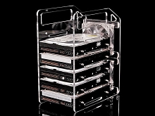 DIY Hanging Hard Drive Cage with Cooling Fan (6 Bays)