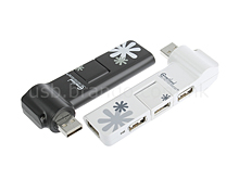 USB 180° x 180° 4 Ports Hub