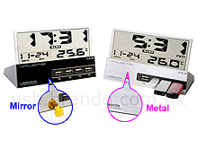 USB 7-Port Hub with Alarm Clock and Thermometer