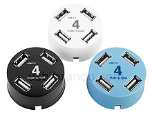 USB Mini Cylindrical 4-Port Hub