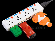 USB Power Socket 4-Port Hub