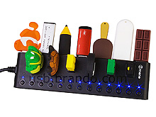 iMONO 13-Port USB Hub Bar with On/Off Switches