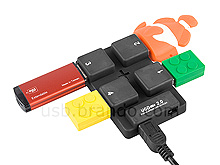 USB Brick-Brick 4-Port Hub