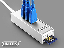 UNITEK Y-3052 USB 3.0 3-Port Hub with SD Card Reader