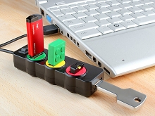 USB Traffic Light 4-Port Hub