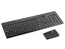 2.4Ghz Slimline Media Wireless Keyboard + Laser Mouse