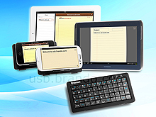 3-in-1 Dual-Connect Slim Bluetooth Keyboard