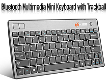 Bluetooth Multimedia Mini Keyboard with Trackball