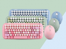 Candy Colorful Wireless Dot Keyboard Combo