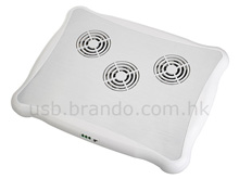 Notebook Cooling Pad With Combo Card Reader + 3-port Hub