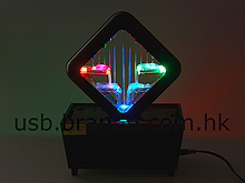 USB Illuminated LED Waterfall Plates Fountain
