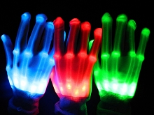 LED Light Finger Gloves