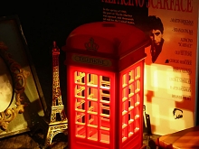 USB Retro Telephone Booth Lamp