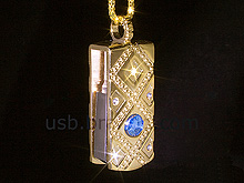 USB Jewel Classical Pendant Necklace Flash Drive