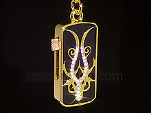USB Jewel Graceful Pendant Keychain Flash Drive