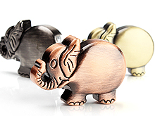 USB Metallic Elephant Necklace Flash Drive