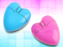 USB Twins Heart Wireless Mouse