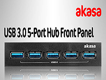 Akasa USB 3.0 5-Port Hub Front Panel