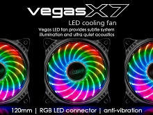 Vegas X7 12cm RGB LED Cooling Fan