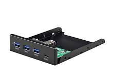3-Port USB 3.0 Type-A + USB 3.1 Type-C 3.5 Front Panel with 20-pin Header