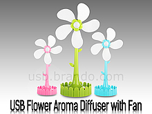 USB Flower Aroma Diffuser with Fan