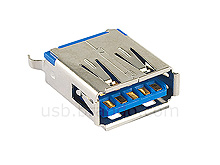 USB 3.0 Type A Female Stand Type DIP Connector