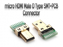 micro HDMI Male D Type SMT+PCB Connector