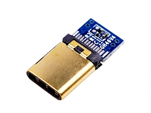 USB 3.1 Type C Male SMT+PCB Connector (3.1 version - Gold-Plated)