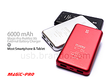 Magic-Pro ProMini X6 External Battery Charger (6,000mAh)