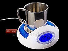 USB Drink Warmer with 4-port USB Hub: Keeps coffee warm with time