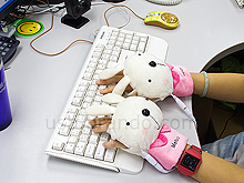 USB Rabbit Heating Gloves