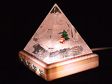USB X\'mas Liquid Pyramid 4-Port Hub