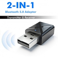 2-In-1 Bluetooth v5.0 USB Adapter