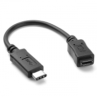 USB 3.1 Type-C Male to microUSB Female Short Cable