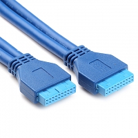 USB 3.0 20-Pin Header Male to USB 3.0 20-Pin Header Male Cable