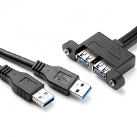 Dual USB 3.0 Extension Cable