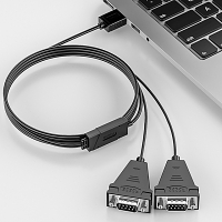 USB to Dual RS232 Converter Cable (DT-5024A)