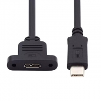 USB 3.0 micro B Female to USB 3.0 Type-C Male Cable