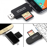 3-in-1 USB Type-C OTG Card Reader