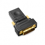 360° x 180° HDMI Female to DVI Male Adapter