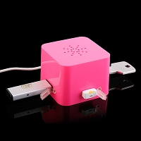 USB Cubic 3-Port Hub + Speaker