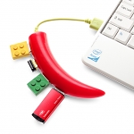 USB Chili Pepper 4-Port Hub