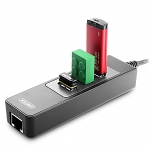 Unitek USB 3.0 3-Port Hub with Gigabit Lan Adapter
