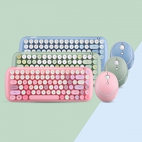 Candy Colorful Wireless Dot Keyboard Combo