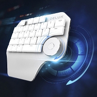 Delux Wired T11 Designer Single Hand Keyboard