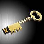 USB Metallic Key Flash Drive